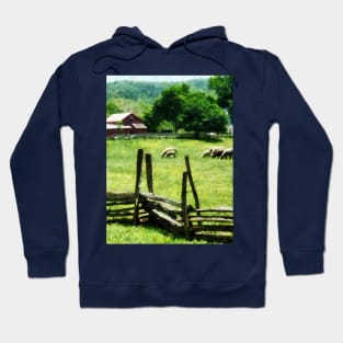 Farms - Sheep Grazing in Pasture Hoodie
